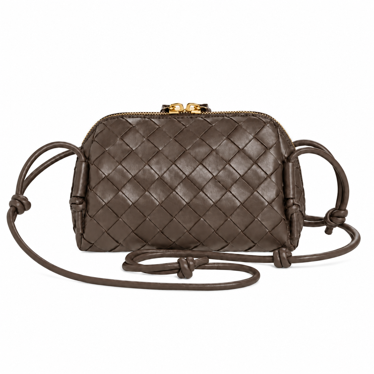 WOVEN PINECONE SHOULDERBAG