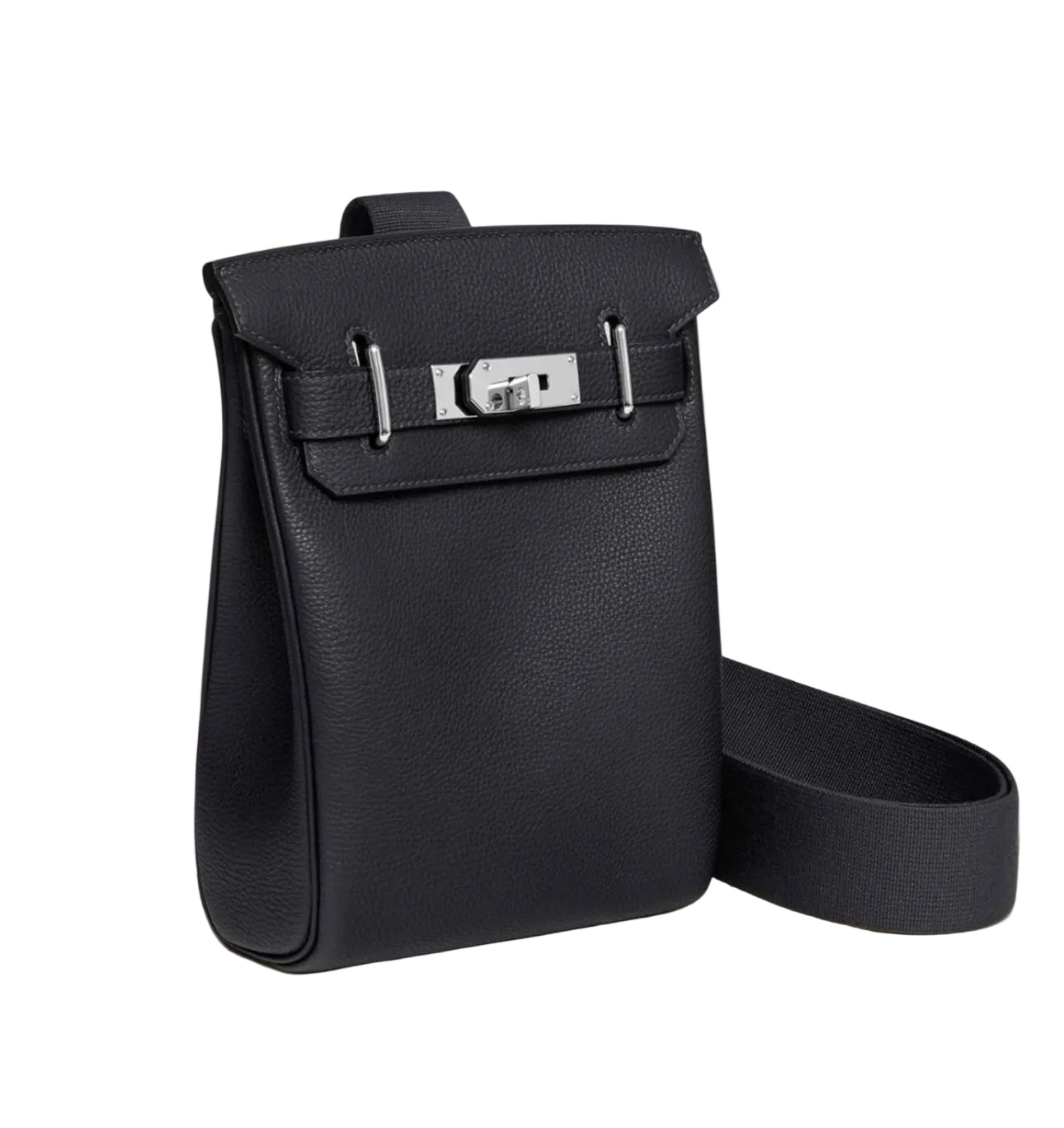 LEATHER BLACK MESSENGER BAG