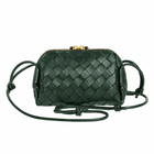 WOVEN GREEN SHOULDER BAG