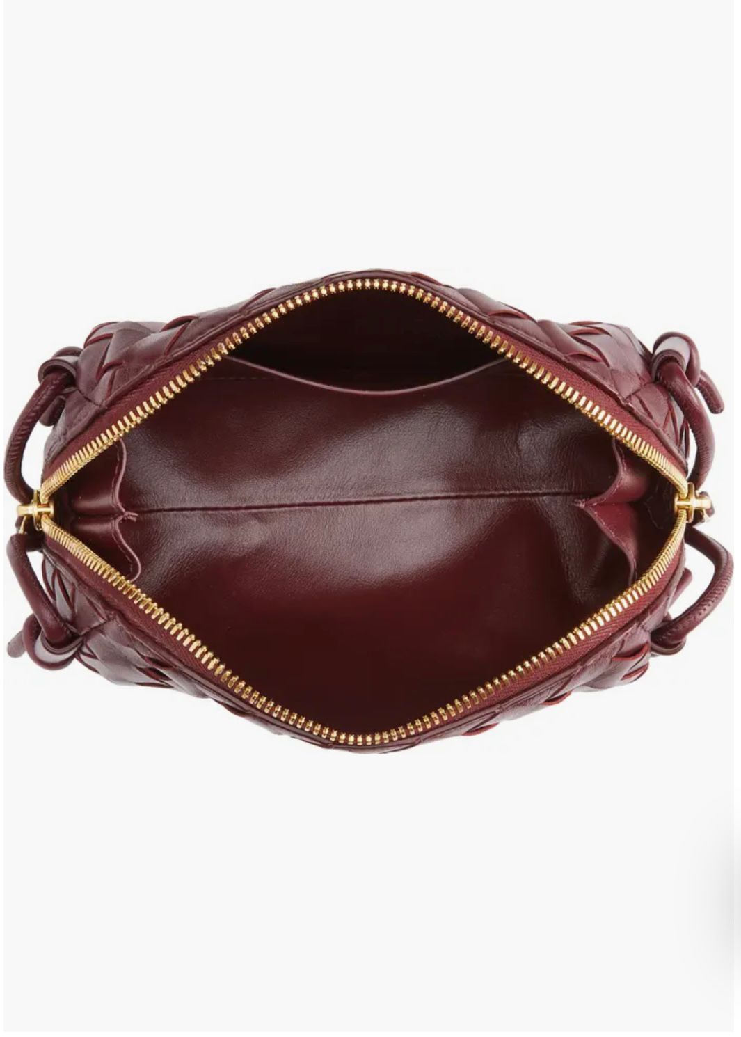 WOVEN BORDEAUX SHOULDER BAG (PRE-ORDER)